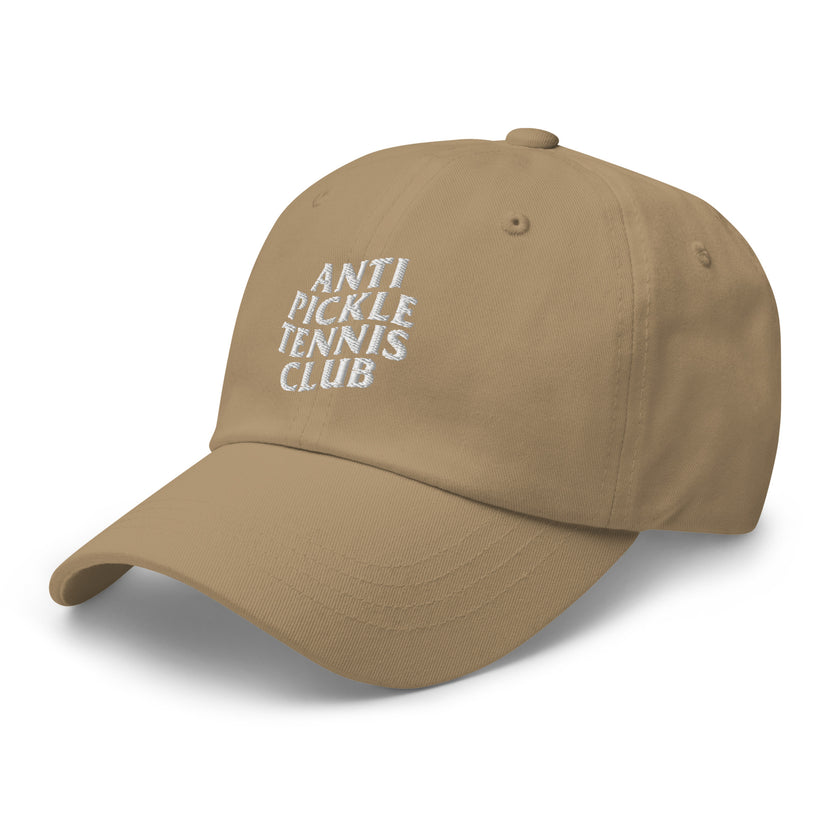 Anti Pickleball Tennis Club Dad hat by CoVA Tennis