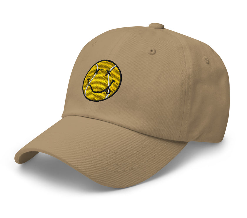 Smiling Tennis Ball by CoVA Tennis Dad hat