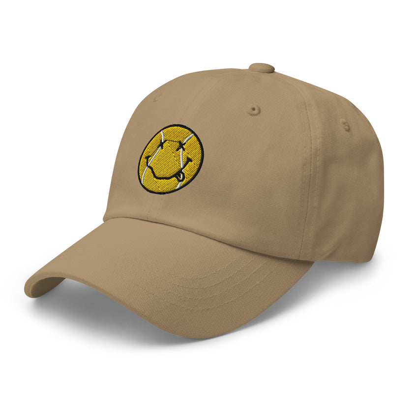 Smiling Tennis Ball by CoVA Tennis Dad hat