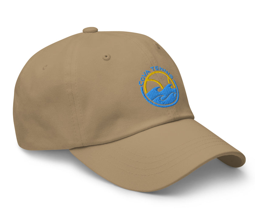 CoVA Tennis Ball & Waves Logo Dad hat