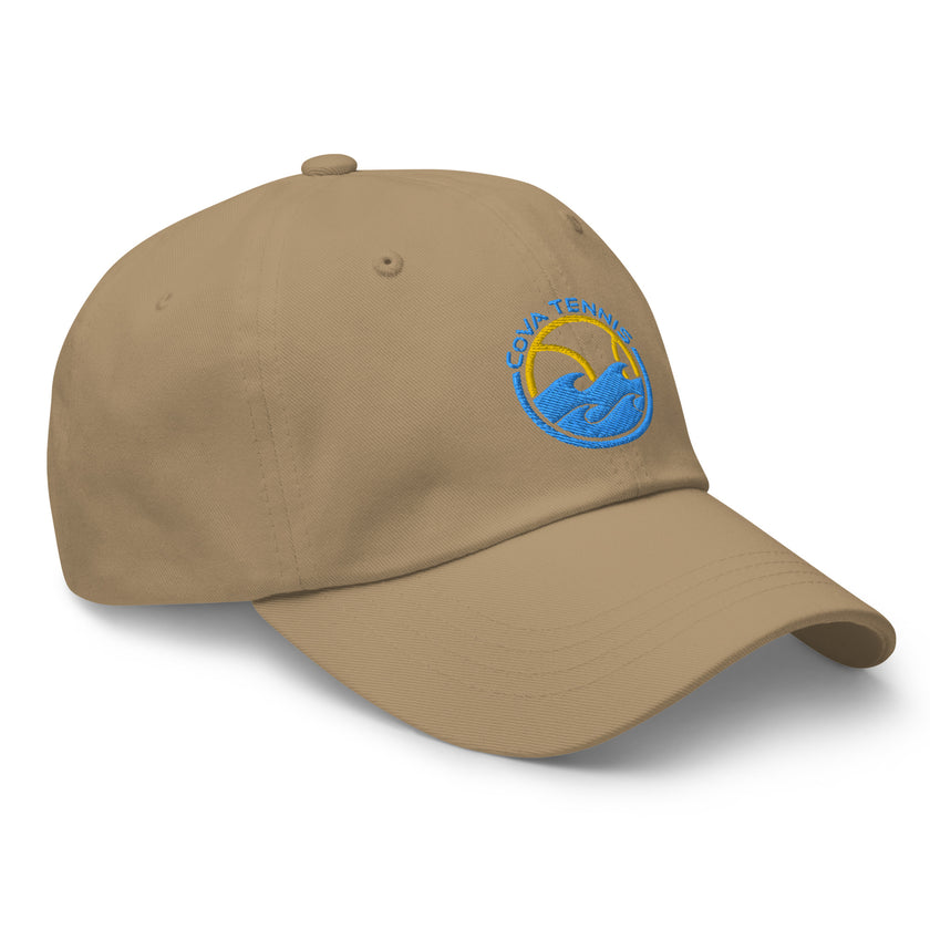 CoVA Tennis Ball & Waves Logo Dad hat