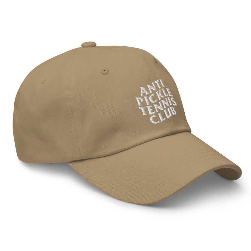 Anti Pickleball Tennis Club Dad hat by CoVA Tennis