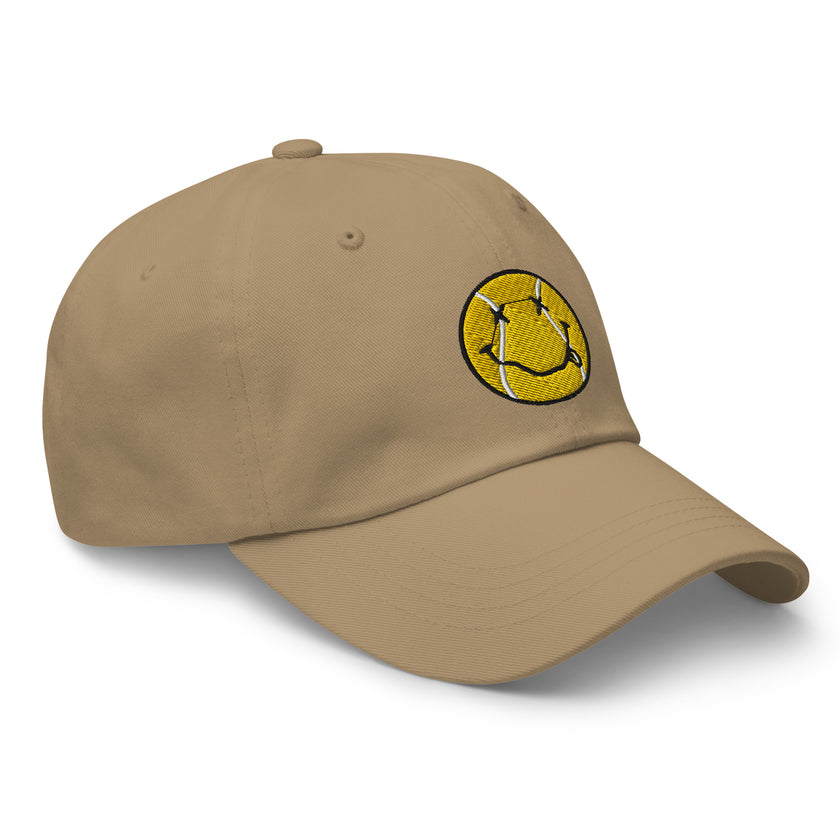 Smiling Tennis Ball by CoVA Tennis Dad hat