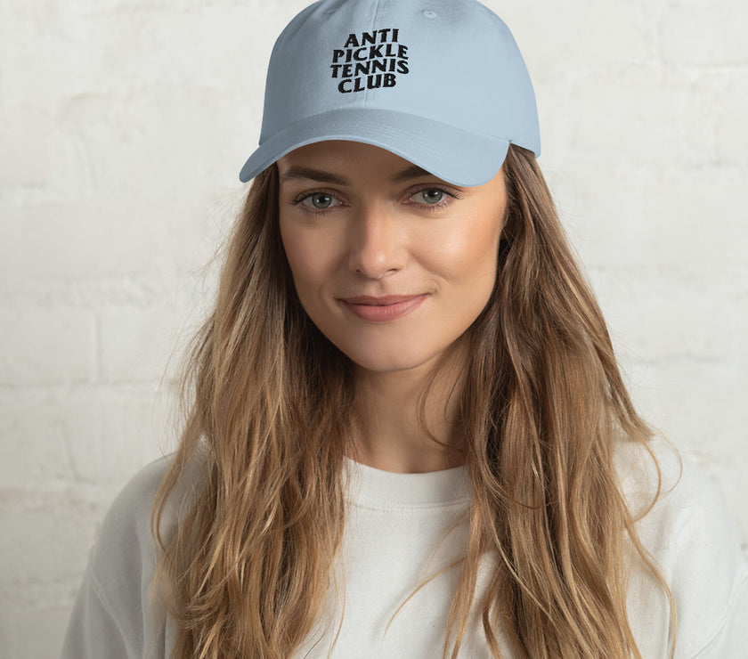 Anti Pickleball Tennis Club Dad hat by CoVA Tennis