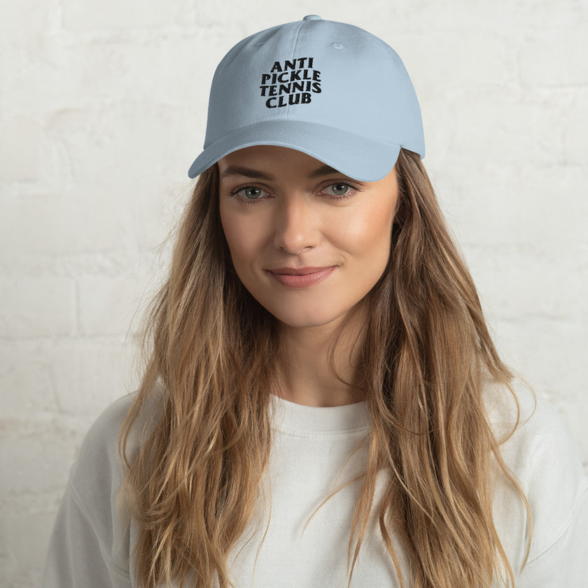 Anti Pickleball Tennis Club Dad hat by CoVA Tennis