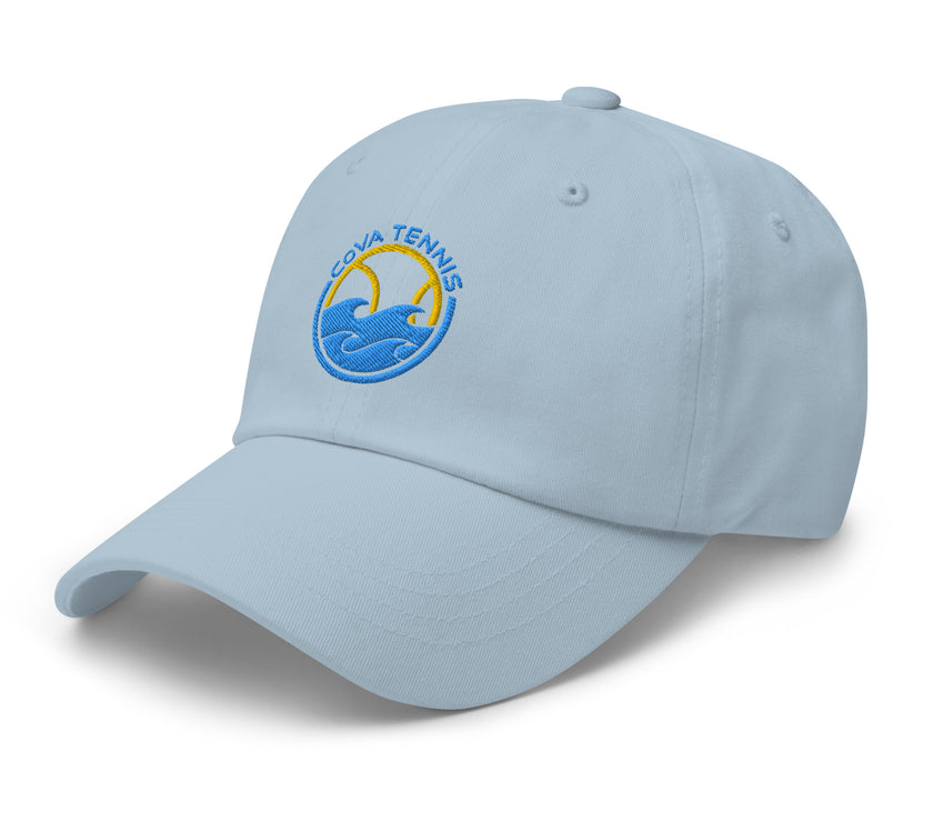 CoVA Tennis Ball & Waves Logo Dad hat