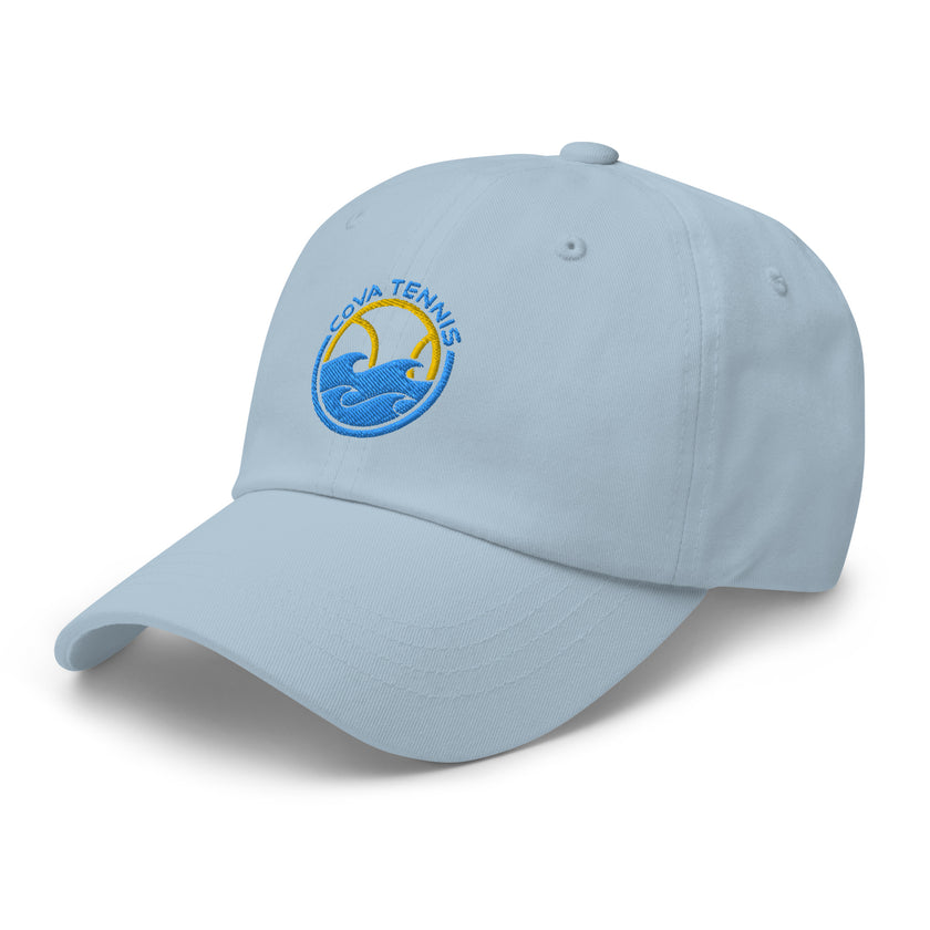 CoVA Tennis Ball & Waves Logo Dad hat