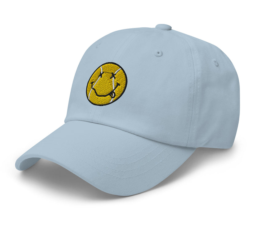 Smiling Tennis Ball by CoVA Tennis Dad hat