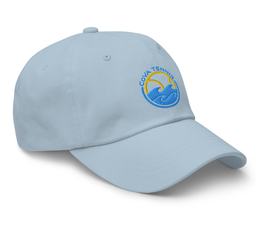 CoVA Tennis Ball & Waves Logo Dad hat