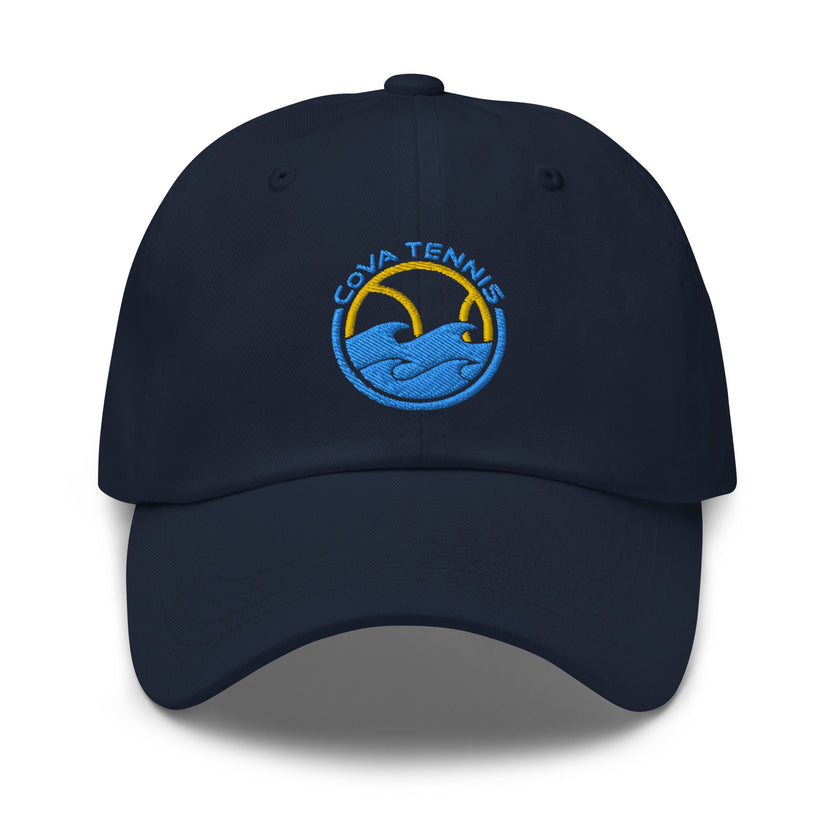 CoVA Tennis Ball & Waves Logo Dad hat