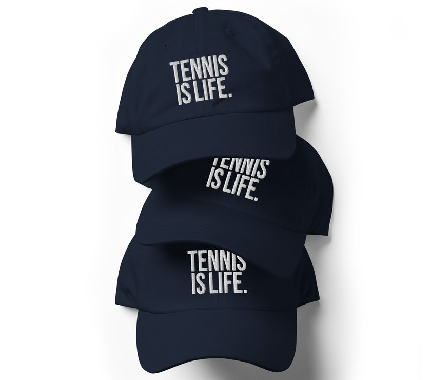 Tennis is LIfe Dad hat by CoVA Tennis