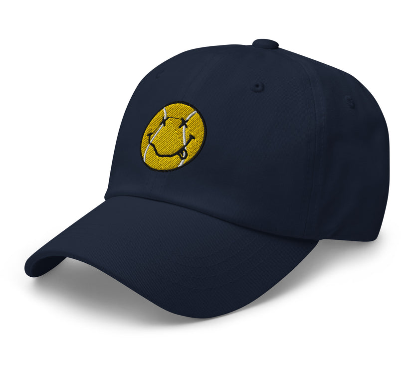 Smiling Tennis Ball by CoVA Tennis Dad hat