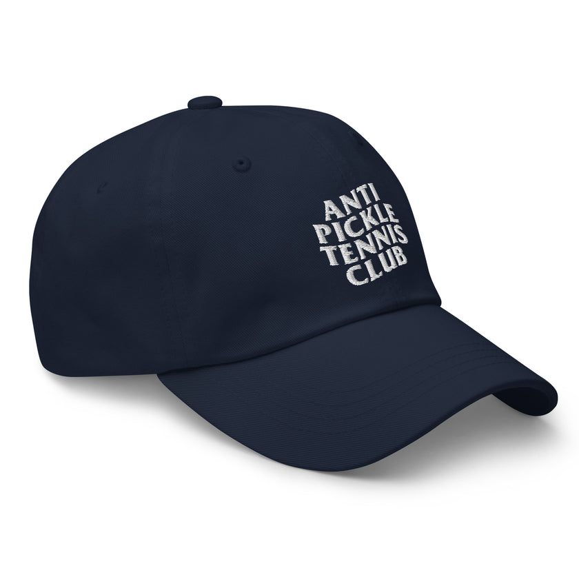 Anti Pickleball Tennis Club Dad hat by CoVA Tennis