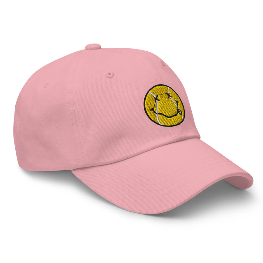 Smiling Tennis Ball by CoVA Tennis Dad hat