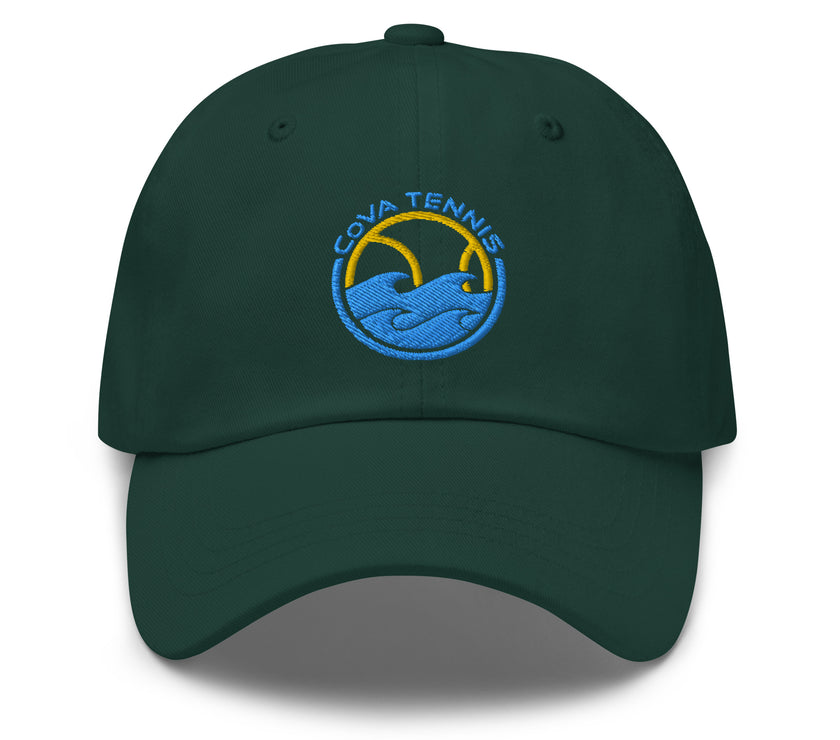 CoVA Tennis Ball & Waves Logo Dad hat