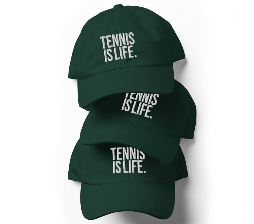 Tennis is LIfe Dad hat by CoVA Tennis