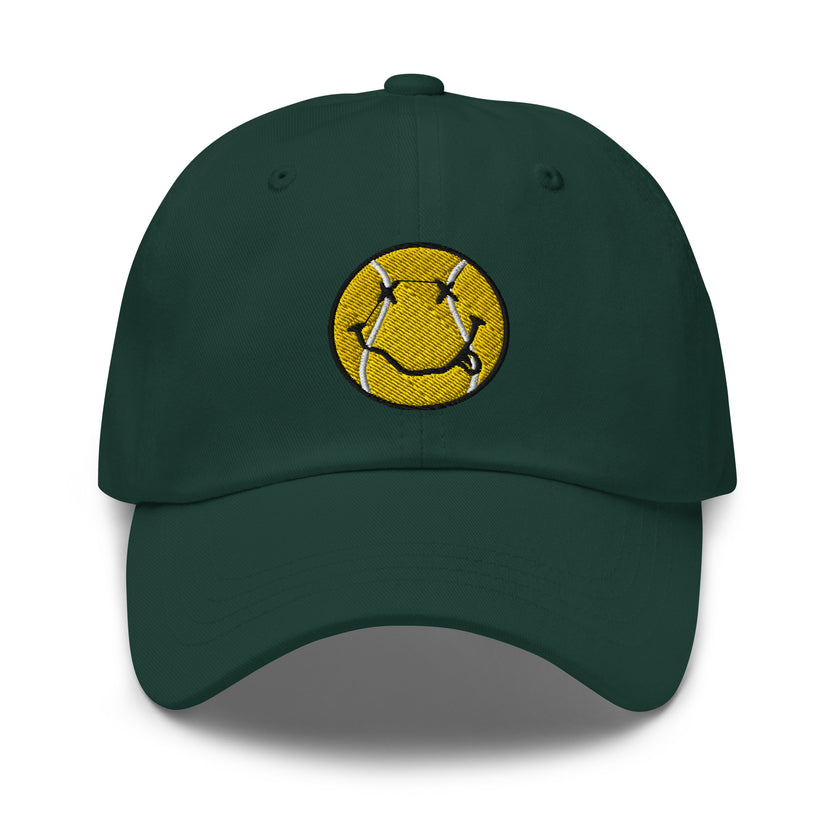 Smiling Tennis Ball by CoVA Tennis Dad hat