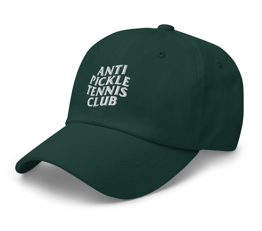 Anti Pickleball Tennis Club Dad hat by CoVA Tennis