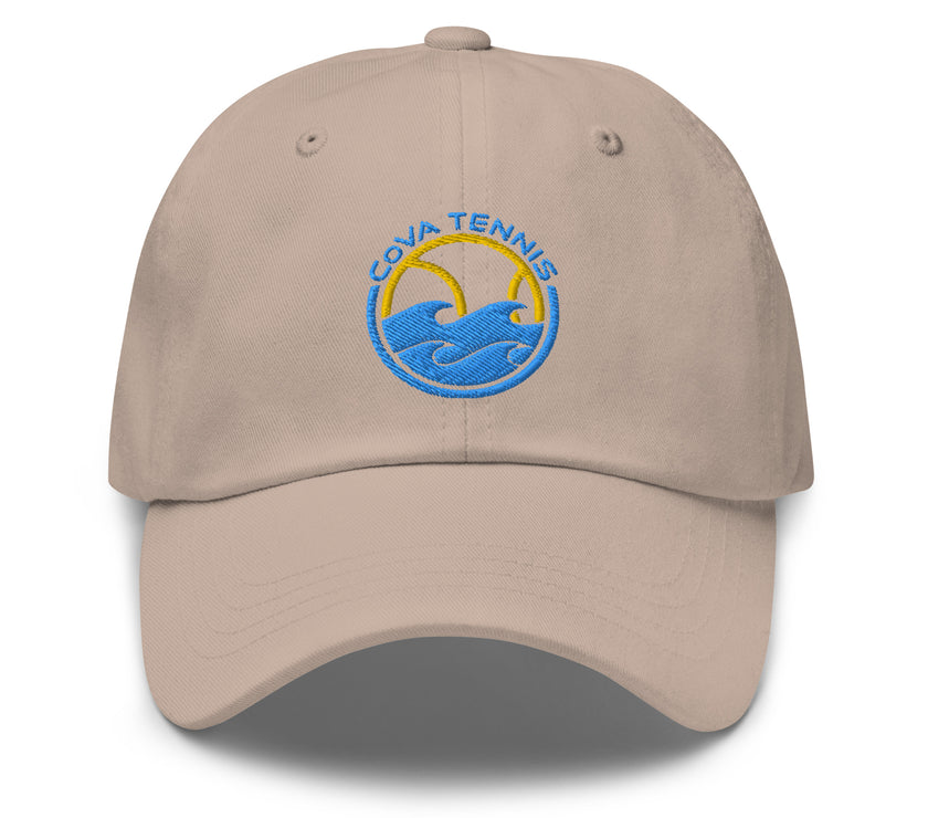 CoVA Tennis Ball & Waves Logo Dad hat