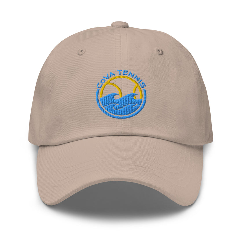 CoVA Tennis Ball & Waves Logo Dad hat