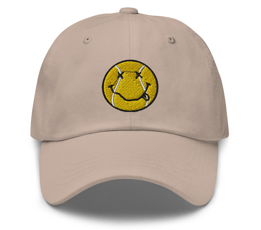 Smiling Tennis Ball by CoVA Tennis Dad hat