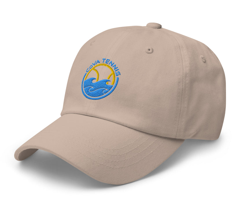 CoVA Tennis Ball & Waves Logo Dad hat