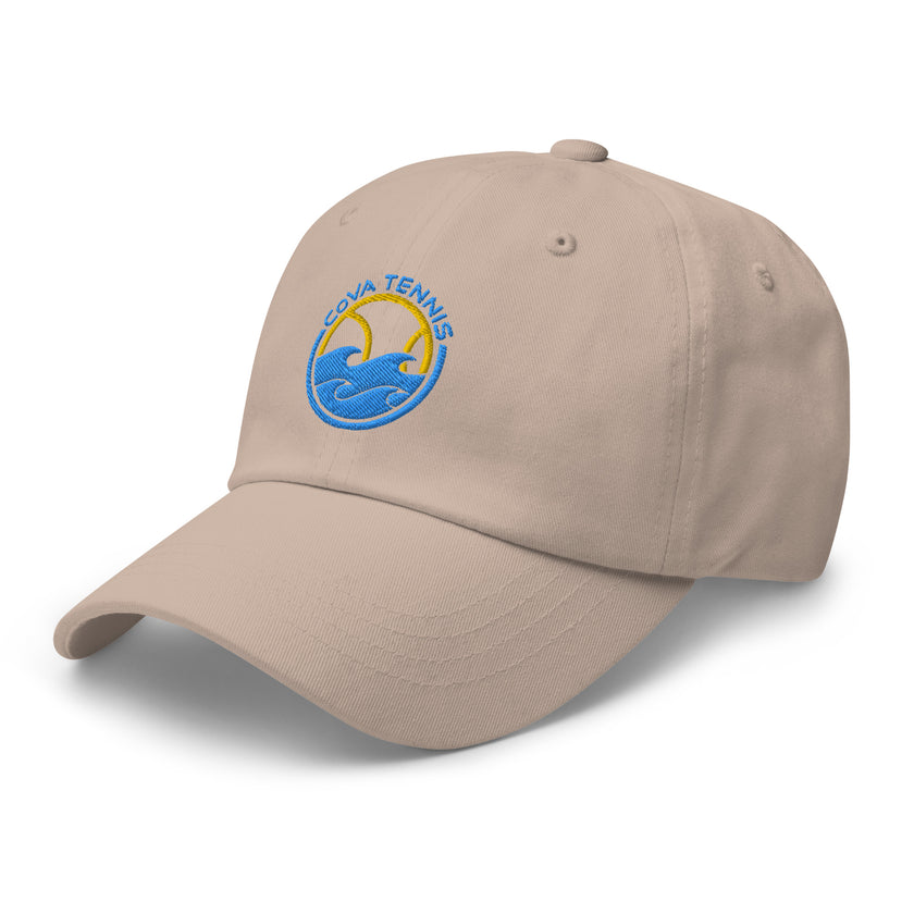 CoVA Tennis Ball & Waves Logo Dad hat