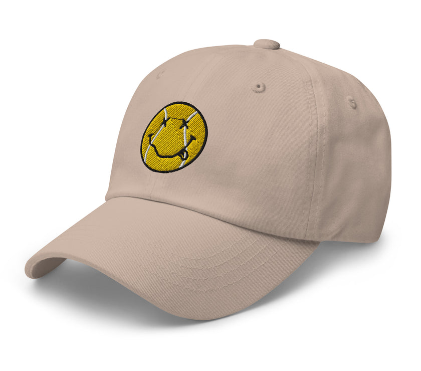 Smiling Tennis Ball by CoVA Tennis Dad hat