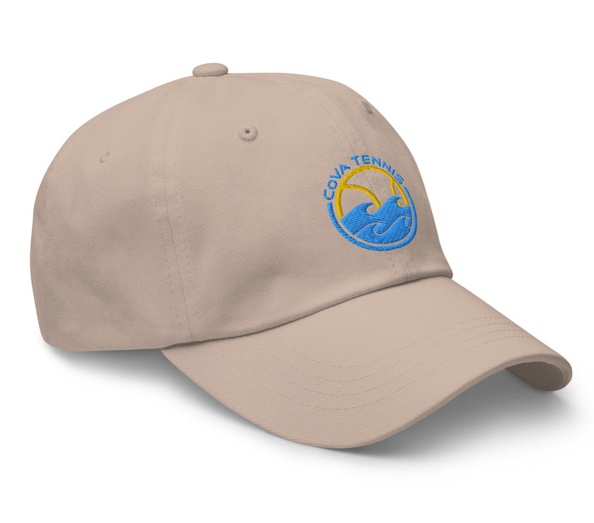 CoVA Tennis Ball & Waves Logo Dad hat