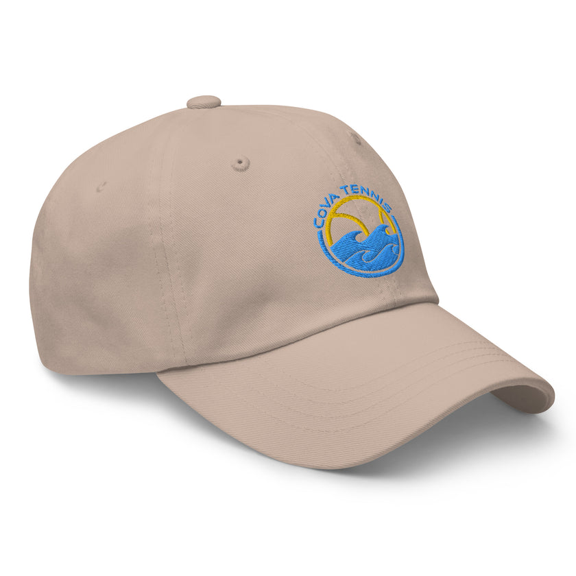 CoVA Tennis Ball & Waves Logo Dad hat