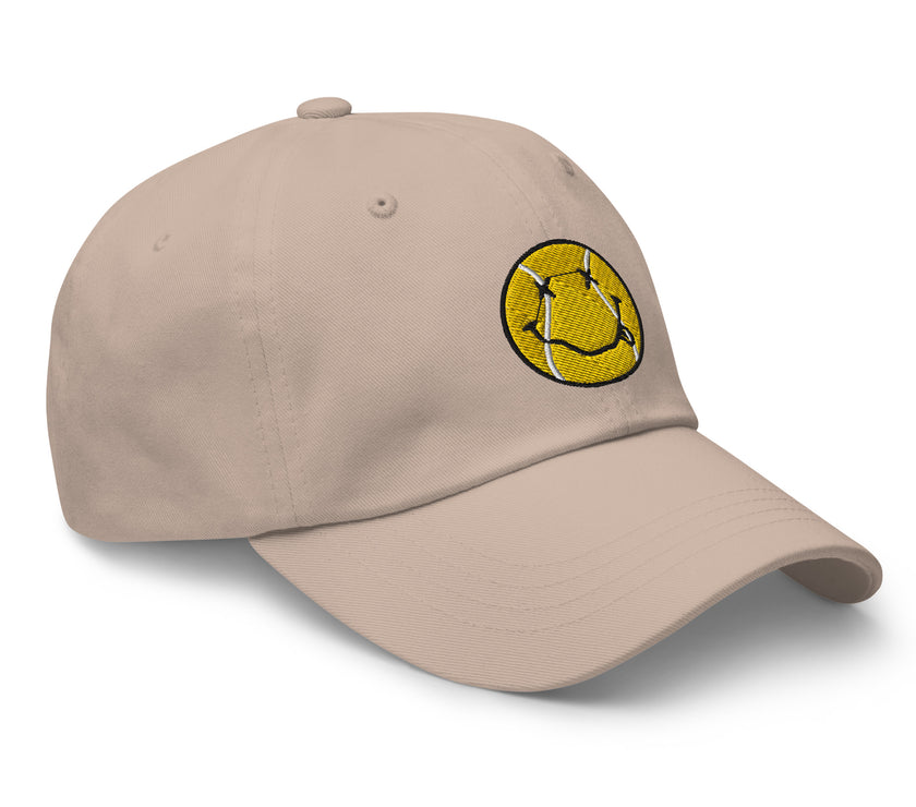 Smiling Tennis Ball by CoVA Tennis Dad hat