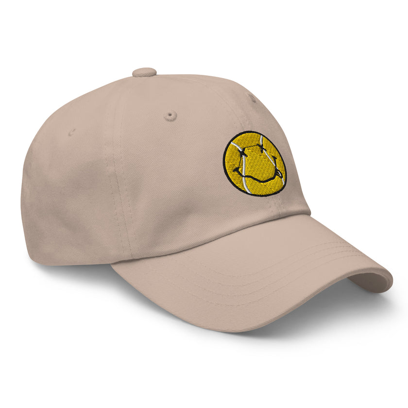 Smiling Tennis Ball by CoVA Tennis Dad hat