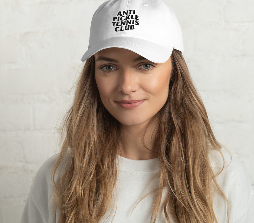 Anti Pickleball Tennis Club Dad hat by CoVA Tennis