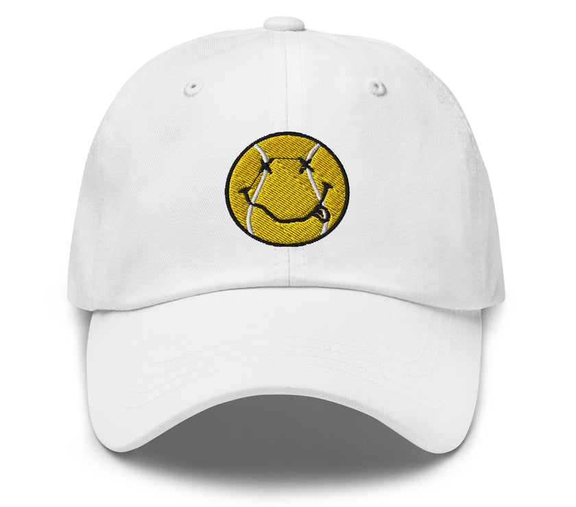 Smiling Tennis Ball by CoVA Tennis Dad hat