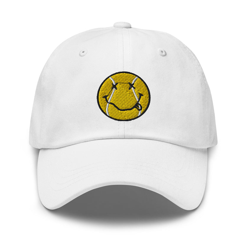 Smiling Tennis Ball by CoVA Tennis Dad hat