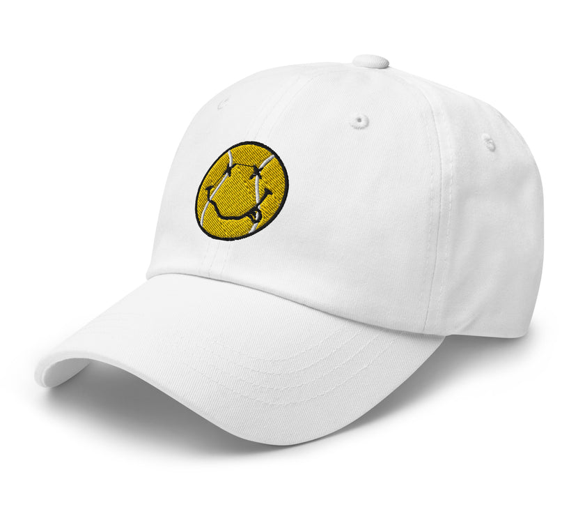 Smiling Tennis Ball by CoVA Tennis Dad hat