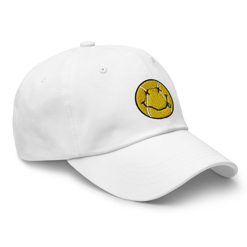 Smiling Tennis Ball by CoVA Tennis Dad hat