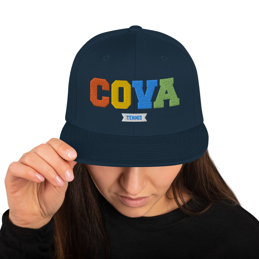 CoVA Tennis Rainbow Snapback Hat