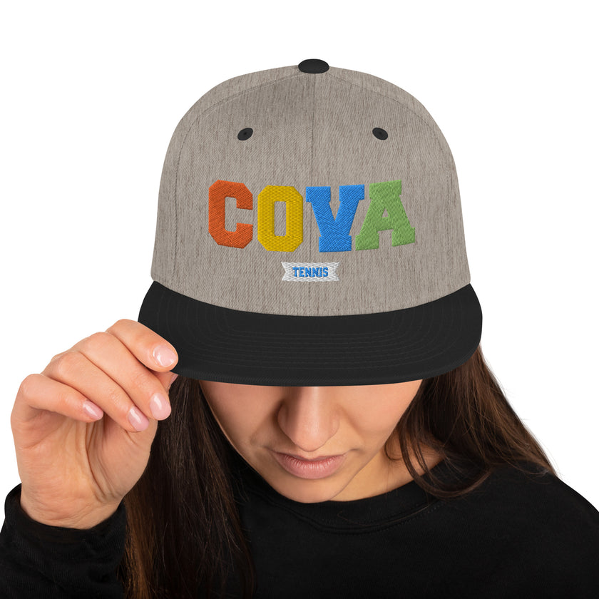 CoVA Tennis Rainbow Snapback Hat