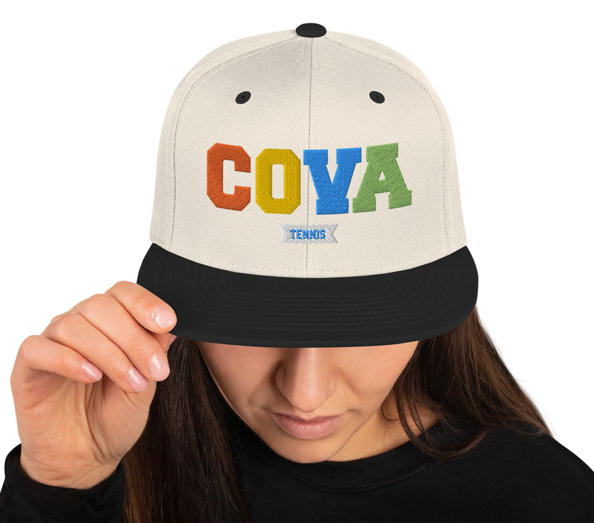 CoVA Tennis Rainbow Snapback Hat