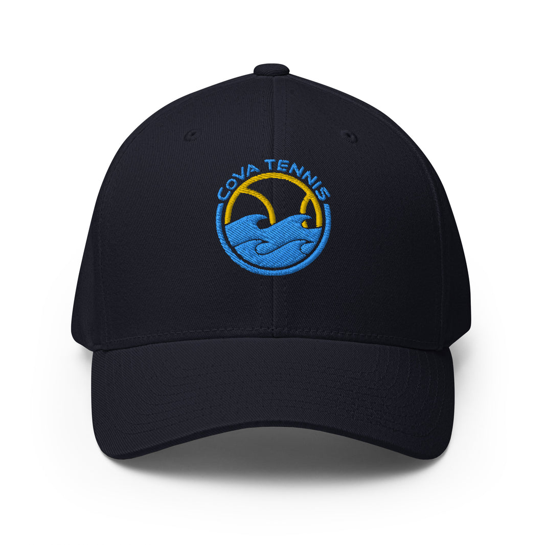 CoVA Tennis Ball & Waves Logo Structured Twill Cap