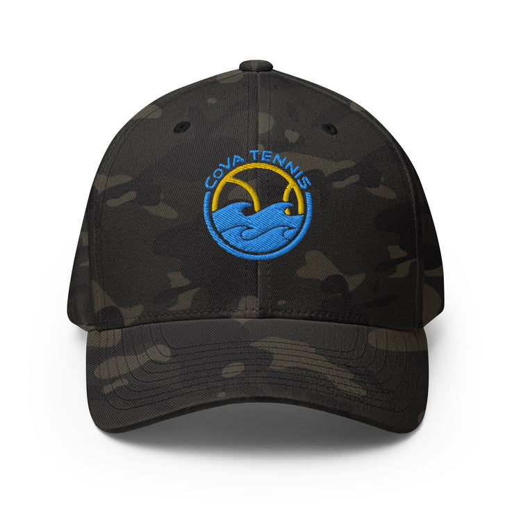 CoVA Tennis Ball & Waves Logo Structured Twill Cap