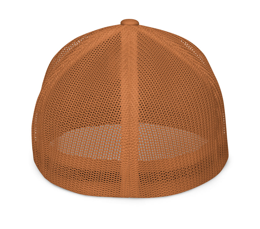 CoVA Tennis Ball & Waves Logo Closed-Back Trucker Cap