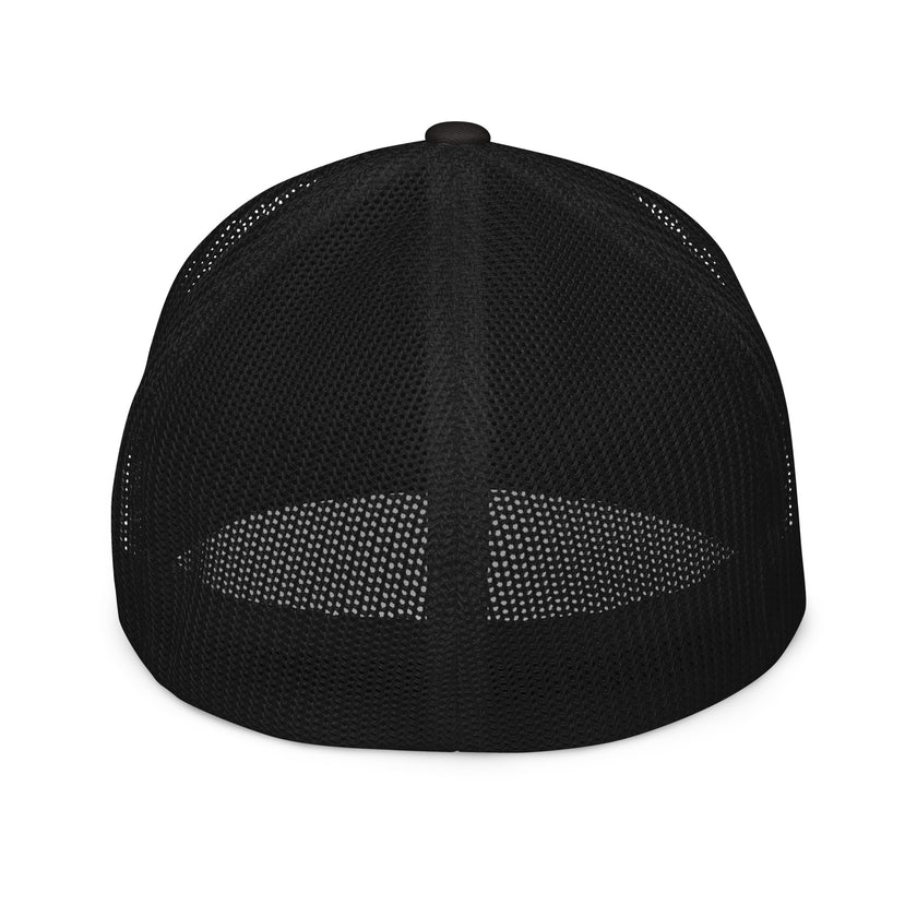 CoVA Tennis Ball & Waves Logo Closed-Back Trucker Cap