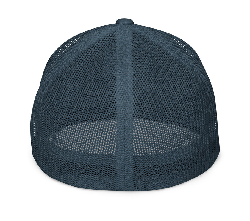 CoVA Tennis Ball & Waves Logo Closed-Back Trucker Cap