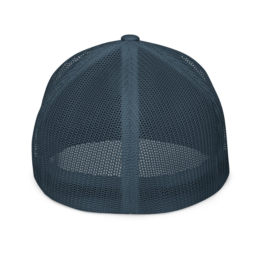 CoVA Tennis Ball & Waves Logo Closed-Back Trucker Cap