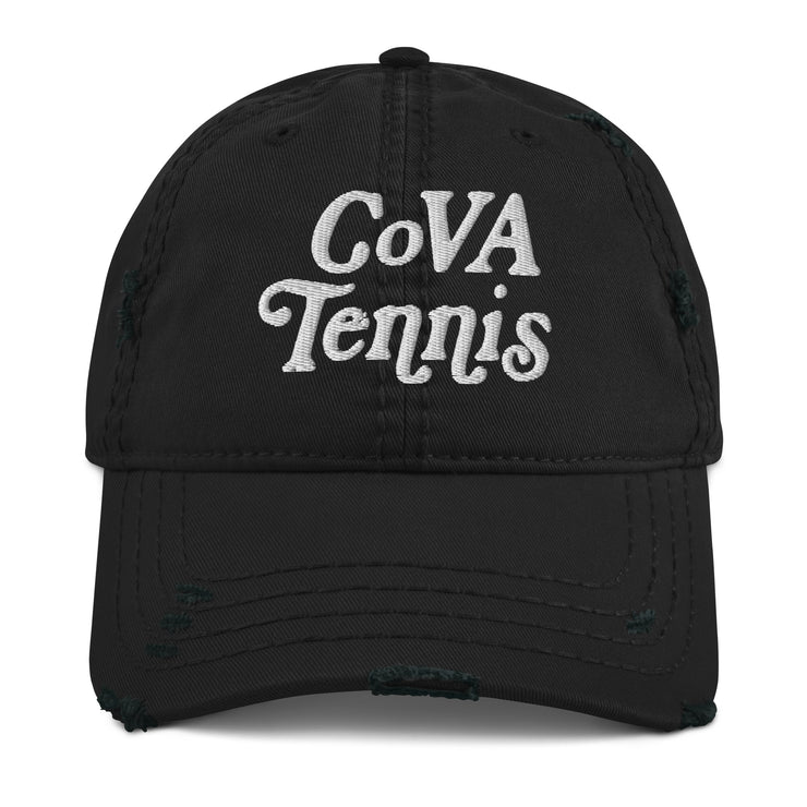 No Doubt CoVA Tennis Script Distressed Dad Hat