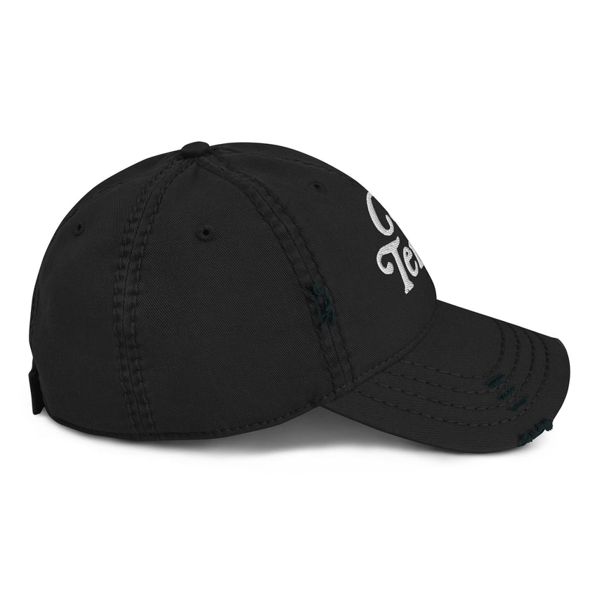 No Doubt CoVA Tennis Script Distressed Dad Hat