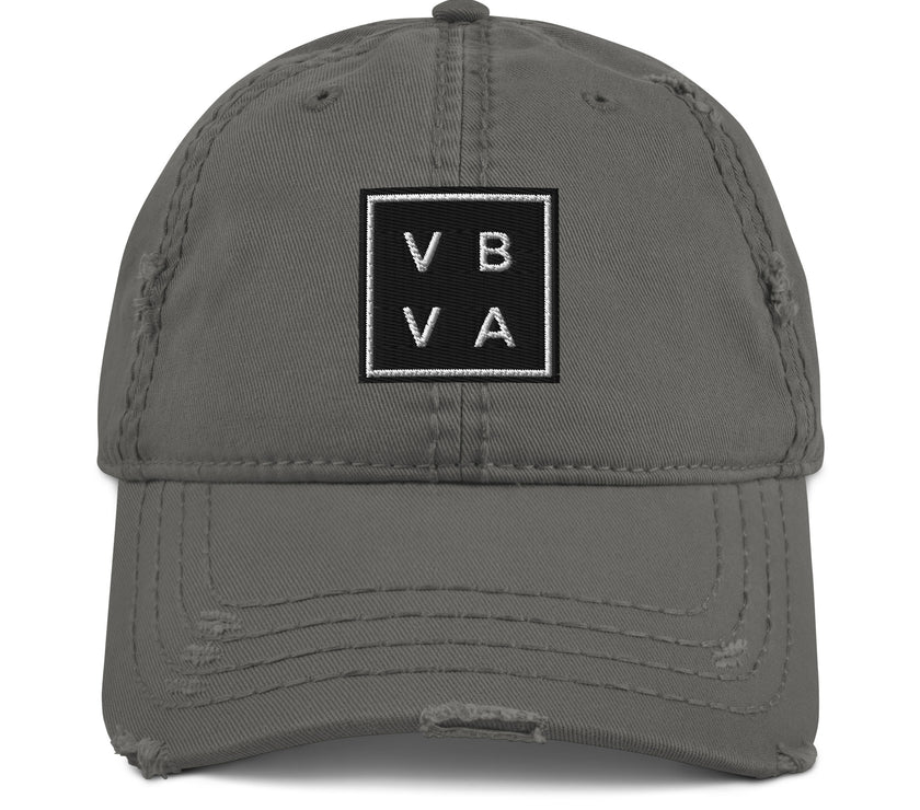 VBVA Distressed Dad Hat by CoVA Tennis Virginia Beach Virginia