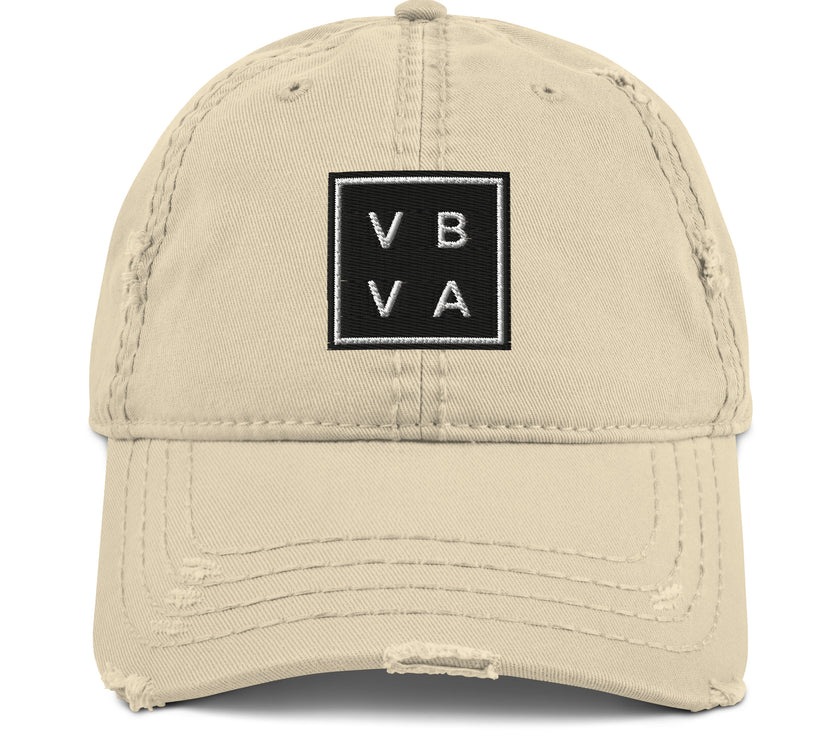 VBVA Distressed Dad Hat by CoVA Tennis Virginia Beach Virginia